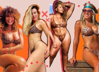 Biquíni com estampa de oncinha vira hit entre as famosas