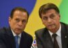 Em publicação, Doria diz que Bolsonaro faz política na base de mentiras João Doria (PSDB) e Jair Bolsonaro (sem partido). (Foto: Agência Brasil/Reprodução)
