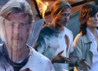 Faíscas voam no set do novo filme de Brad Pitt e Sandra Bullock