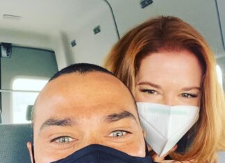 Sarah Drew celebra volta a “Grey’s Anatomy” com foto de bastidores da série