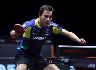 Hugo Calderano vai às quartas em Doha e terá parceiro de clube pela frente