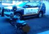 Motociclista é preso em flagrante após colidir com viatura da Guarda Municipal