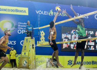 Vôlei de praia: definidas semifinais da 8ª Etapa do Circuito masculino