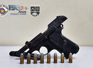 BAEP prende dupla por porte ilegal de arma em RC