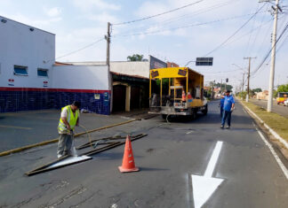 Sinalização é reforçada em área movimentada do BNH e Parque Universitário