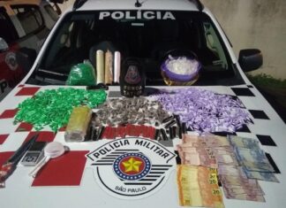 Força Tática prende traficantes com 1,5 kg de drogas