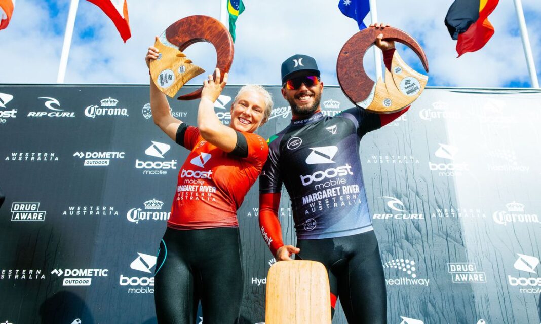 Brasil domina pódio de surfe em Margaret River