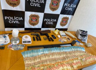 Polícia Civil de Piracicaba prende três traficantes com drogas, armas, munições e dinheiro