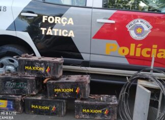 Força Tática prende homem por receptação de baterias furtadas Força Tática prende homem por receptação de baterias furtadas