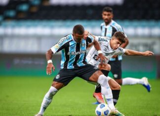 Brasileiro: Grêmio e Santos empatam em 2 a 2 em Porto Alegre Brasileiro: Grêmio e Santos empatam em 2 a 2 em Porto Alegre