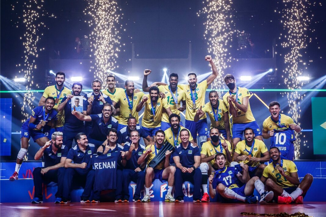Brasil vence Polônia e é campeão da Liga das Nações de vôlei