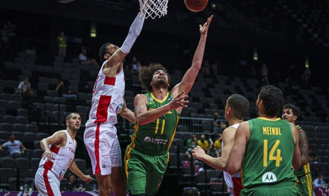 Brasil vence Tunísia em estreia no pré-olímpico de basquete masculino