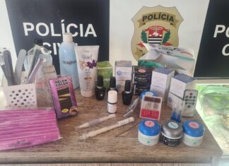 DISE recupera produtos de salão de beleza e identifica autor DISE recupera produtos de salão de beleza e identifica autor