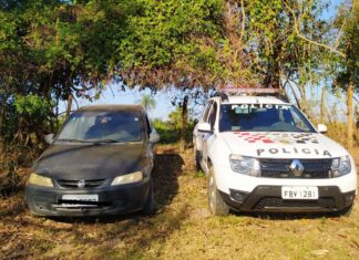 Patrulha Rural localiza carro furtado em Ajapi Patrulha Rural localiza carro furtado em Ajapi