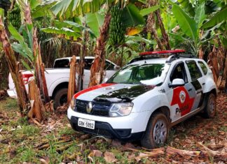 Patrulha Rural recupera caminhonete roubada Patrulha Rural recupera caminhonete roubada