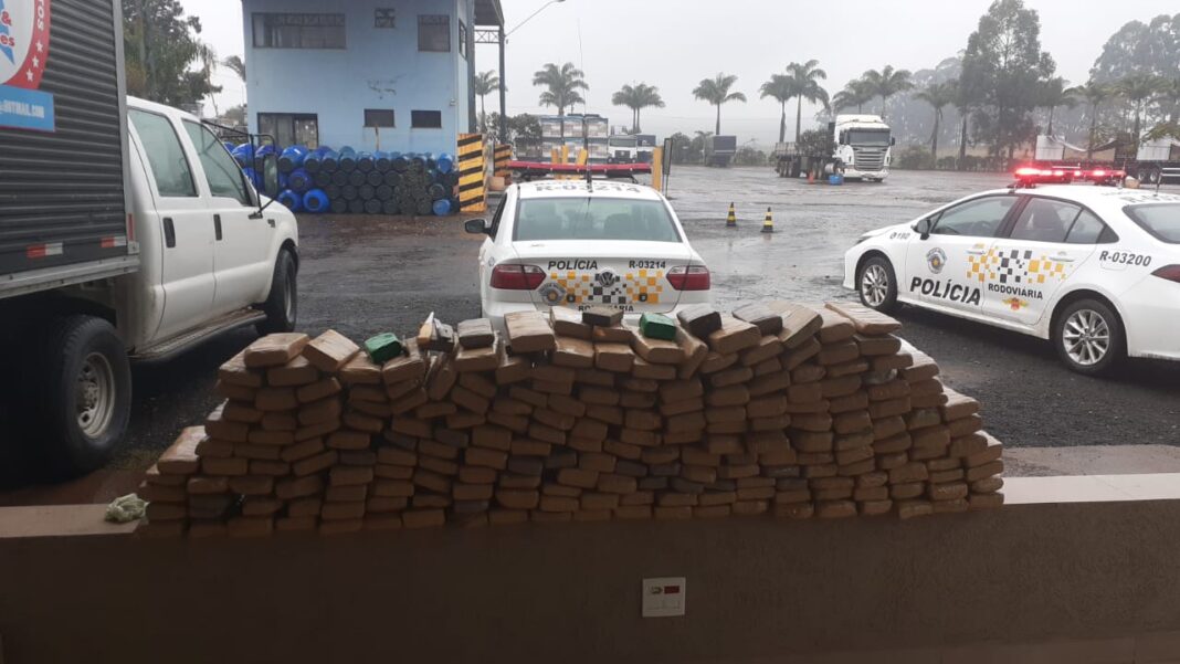 Polícia Rodoviária apreende 169 quilos de maconha em Santa Gertrudes