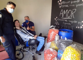 GCM entrega mais 200 kg de tampinhas e lacres para a Campanha do Gui Na terça-feira, dia 06, a Guarda Civil Municipal (GCM) de Rio Claro entregou para a Campanha do Gui mais de 200 kg de tampinhas e lacres que foram juntados durante os últimos dois meses de campanha.