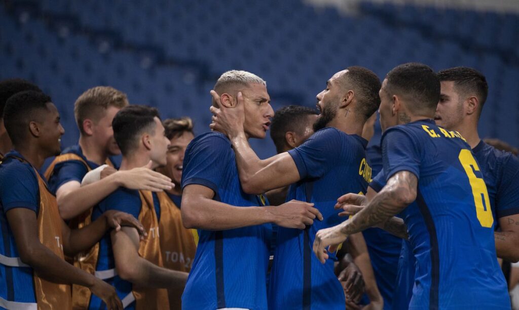 Brasil encara o Egito nas quartas de final do futebol masculino