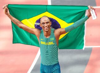 Alison dos Santos é bronze nos 400 metros com barreiras Alison dos Santos é bronze nos 400 metros com barreiras