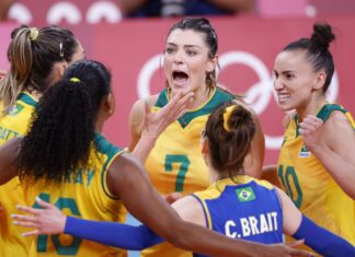 Meninas do vôlei batem russas e vão às semifinais em Tóquio Meninas do vôlei batem russas e vão às semifinais em Tóquio