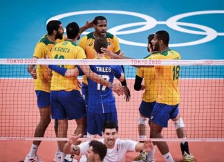 Brasil enfrenta o Japão nas quartas de final do vôlei de quadra Brasil enfrenta o Japão nas quartas de final do vôlei de quadra