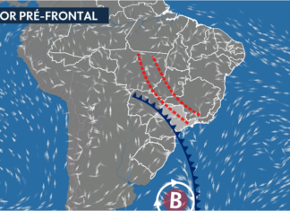 Frente fria derruba temperatura e traz chuvas a partir de quarta; SP pode ter recorde de calor antes da queda Frente fria derruba temperatura e traz chuvas a partir de quarta