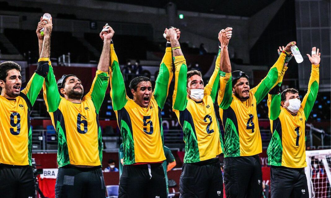 Brasil conquista ouro inédito no Goalball e iguala Londres 2012