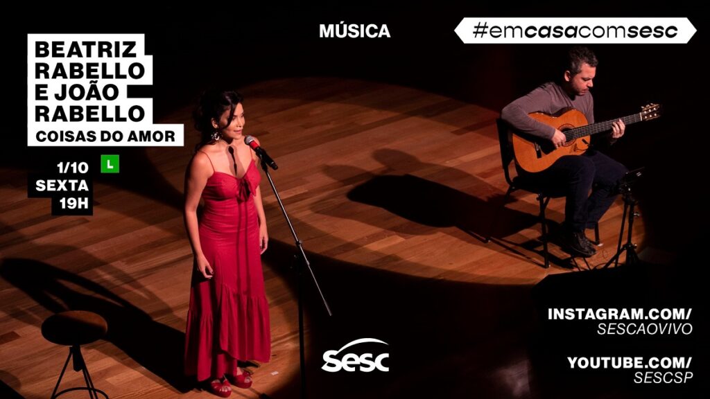 Sextou tem show de voz e violão com Beatriz e João Rabello