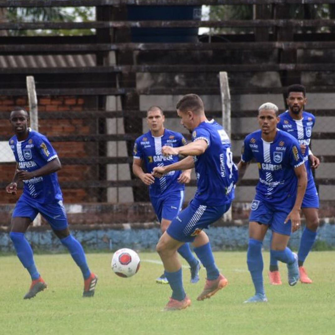 Treino dos jogadores do Rio Claro que se classificou para a semifinal da A2.