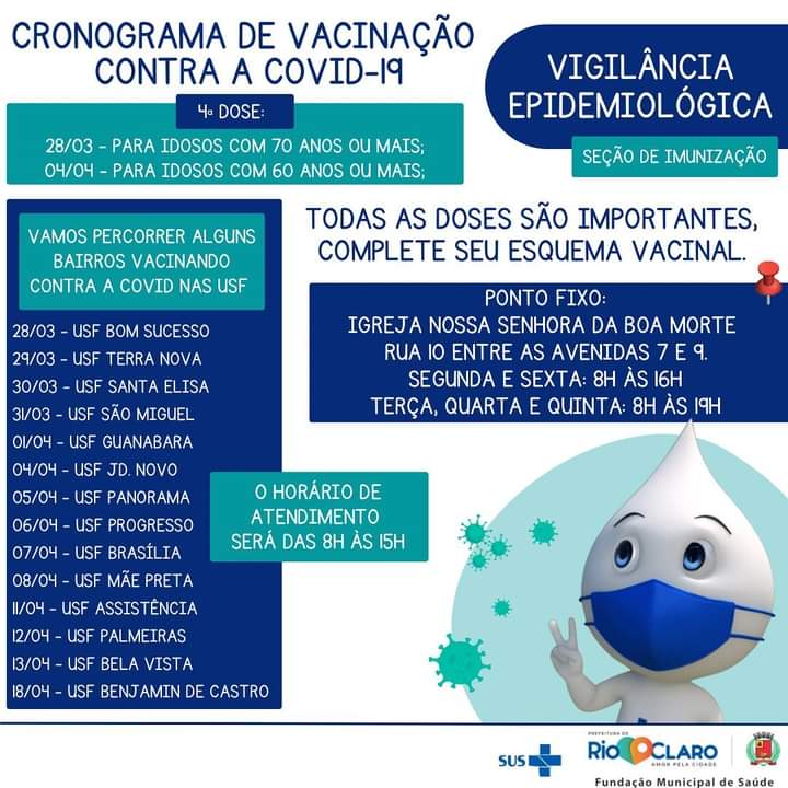 Rio Claro tem vacinação contra Covid-19 na USF São Miguel