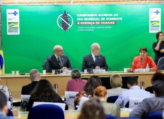 Ministério da Saúde lança campanha de combate e prevenção à doença de Chagas Cerimônia alusiva ao Dia Mundial da Doença de Chagas.