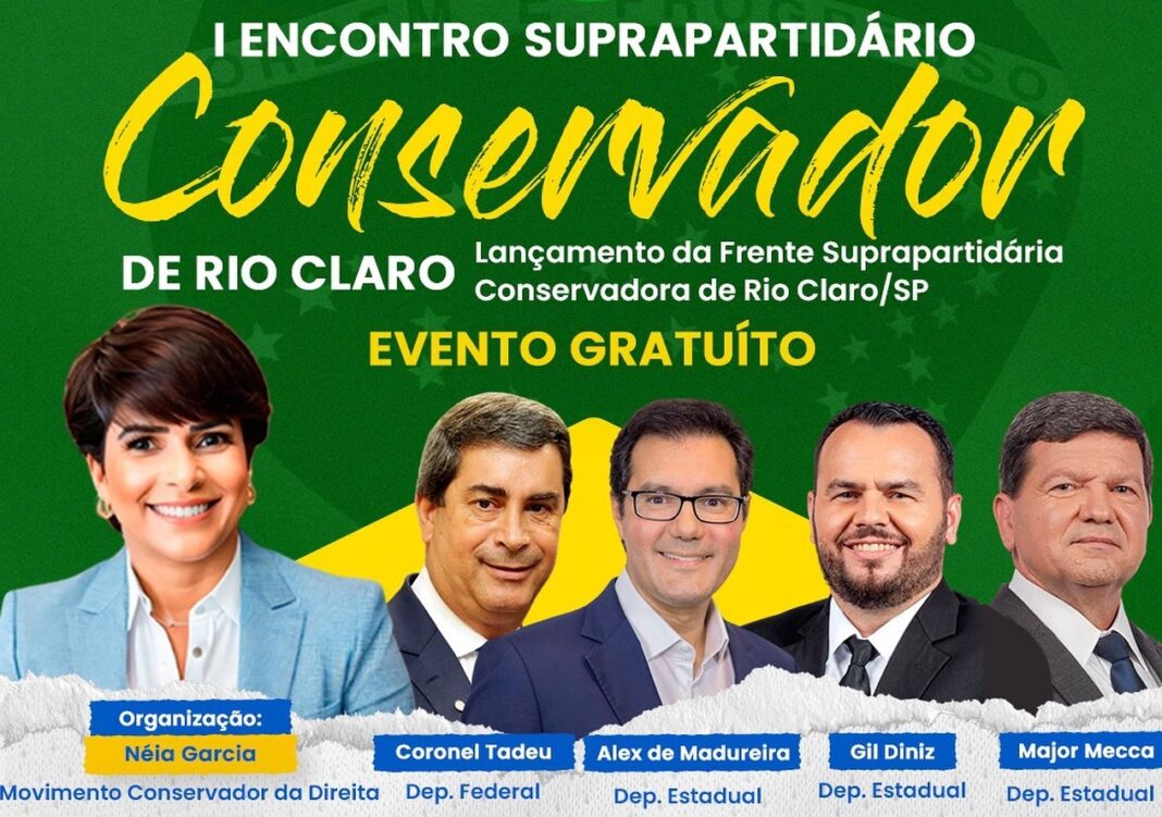 Encontro Conservador de Rio Claro pode delinear alianças para 2024